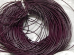 1.5mm Dark Purple Round Leather Thonging